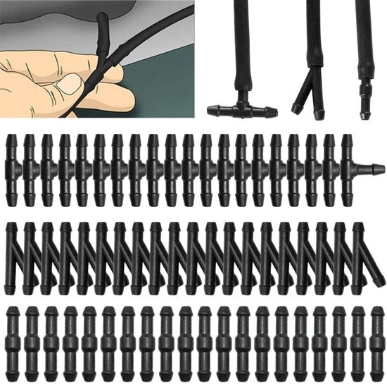 60 pezzi di tubo universale per lavavetri e kit di riparazione