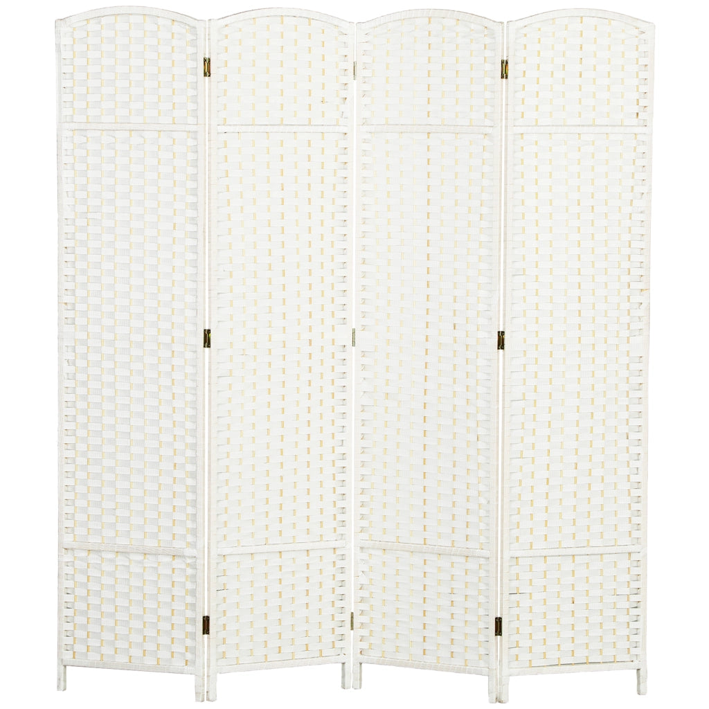 Biombo 4 Pannelli ¨C zephmum ¨C Bianco 160x170 cm