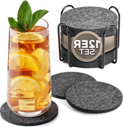Set di 12 sottopiedi per uccelli - Design elegante - colore grigio scuro - pelliccia