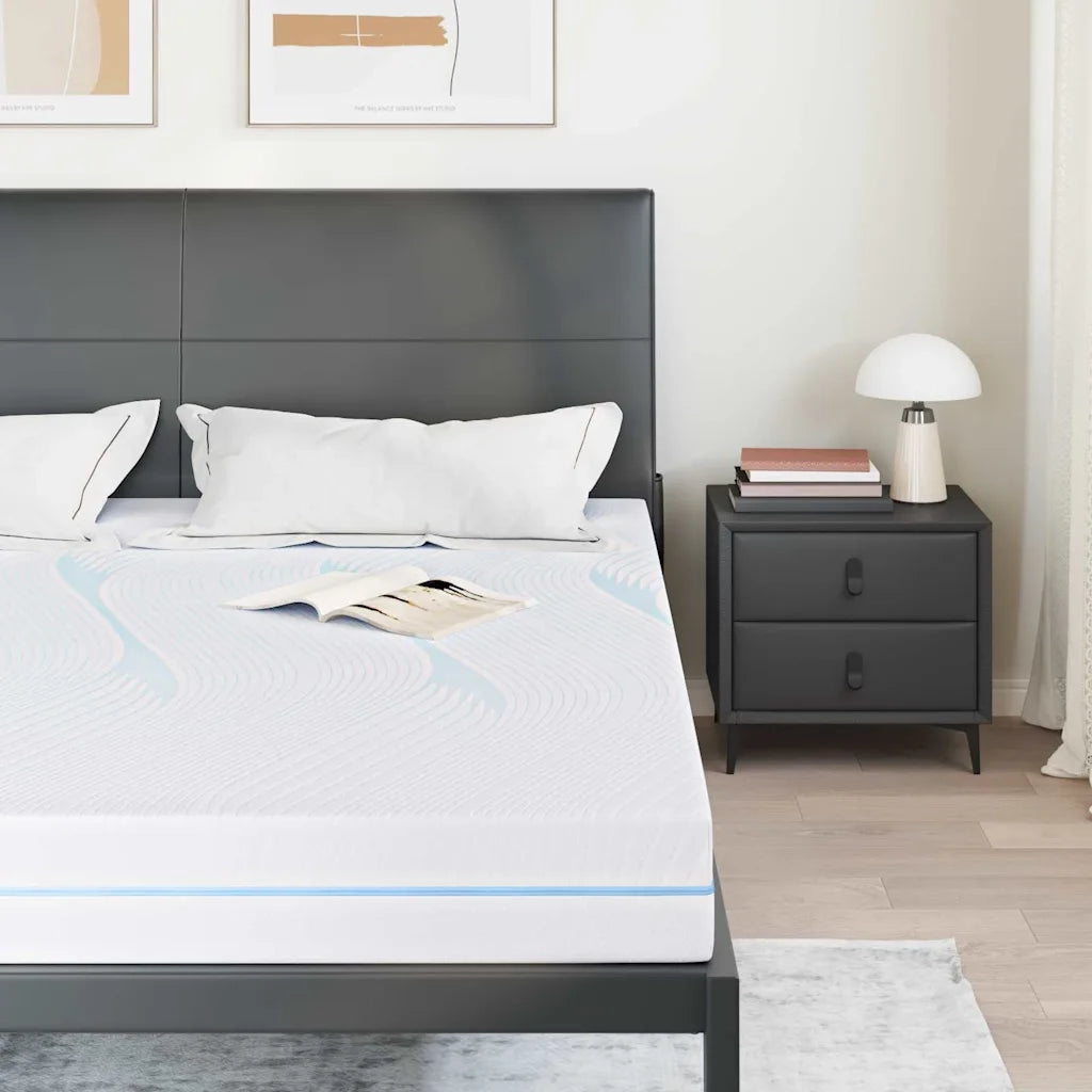 vidaXL Materasso Bianco 180 x 200 cm Schiuma
