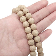 Kralen vulcanite 4 mm - Rondi kralen - Kralen singole - Krali per ricamo con foro - 90 pezzi - Circa 38 cm di lunghezza - Kralen vulcanite