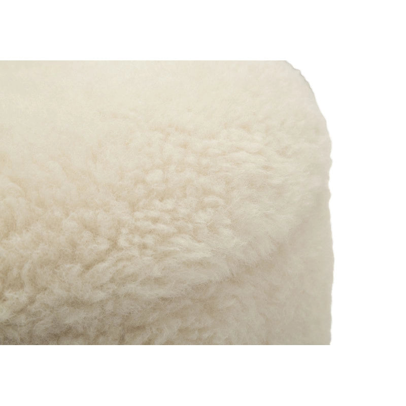 Puff Con Contenitore Saint-moritz Crema Set 2 Pz cm ø 40x47-32x38
