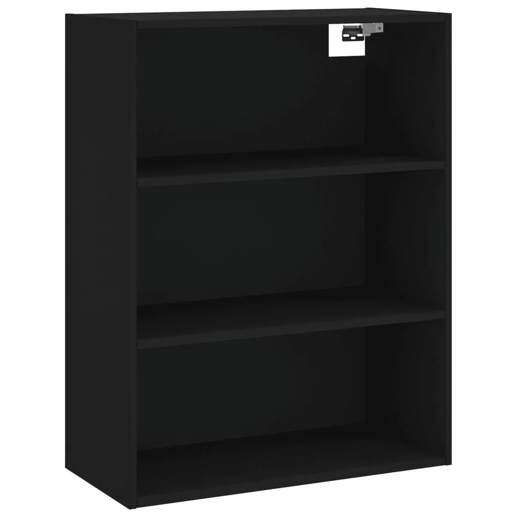 Buffet credenza cassettiera mobiletto mobile contenitore organizer cucina soggiorno salotto alto 69,5 x 34 x 180 cm legno ingegnerizzato nero 02_0035005
