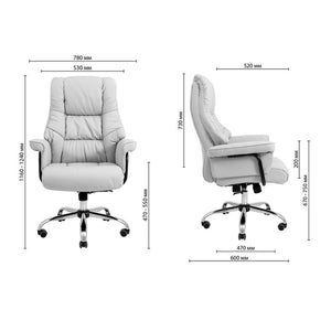 RONDI Congress Poltrona girevole Chrome M-2 Wide (AnyfixWide) Nero