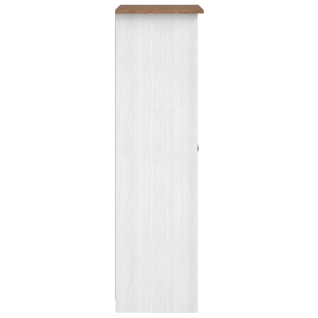 Armadio Bianco 80x50x171,5 cm Legno Massello Pino Panama Range