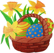Kit di pittura a diamanti 5D - Decorazione di Pasqua per casa, muro e ingresso - (E)
