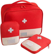Kit di pronto soccorso verde brillante in 3 versioni, borsa medica impermeabile per viaggi, campeggio e uso domestico