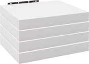 Kit di mensole da parete - Libreria volante - Mensole da parete montate - Mensole per esposizione - Mensole decorative - Libreria da parete appesa - Bianco - 25x22.9x3.8cm
