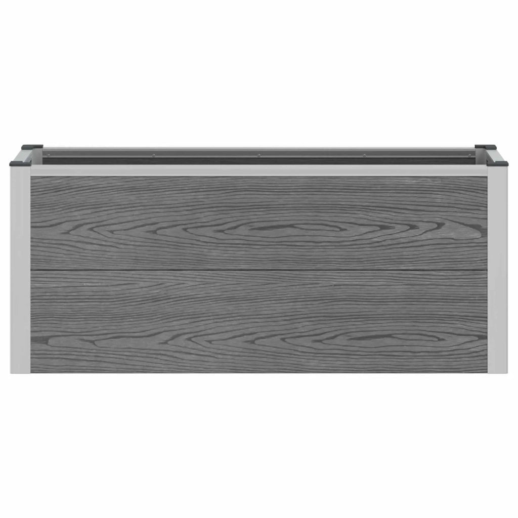 Letto rialzato da giardino Grigio 100 x 30 x 22 cm 42039084
