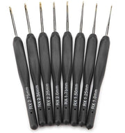 Set di aghi per cucire 8 pezzi - Ergonometrico - Alluminio - Manico morbido - Dimensione compatta - Adatto per fili sottili/lunghe - Set di aghi