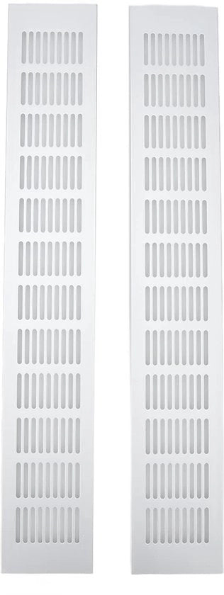 Ventilatore per soffitto 2 pezzi - Struttura in alluminio - Migliorata sicurezza - Installazione semplice - 80 * 500 mm - Circolazione dell'aria efficace - Reticolo di ventilazione