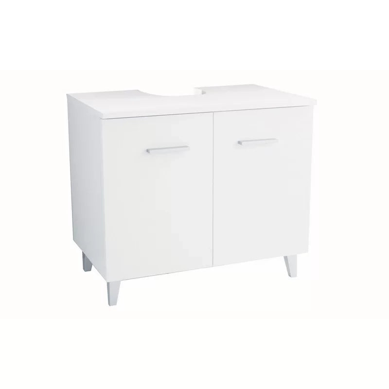 Mobiletto copricolonna serie nure bianco