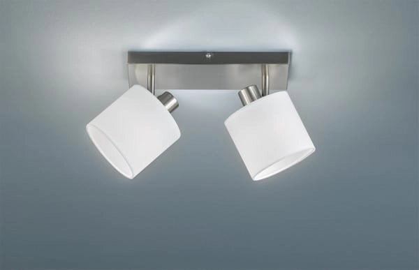 Faretto soffitto RL Tommy 2 luci cromato bianco E14