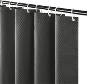 Douchegordini extra lunghi impermeabili per bagno - resistenti alla muffa - lavabili - colore grigio scuro - 180 x 240 cm