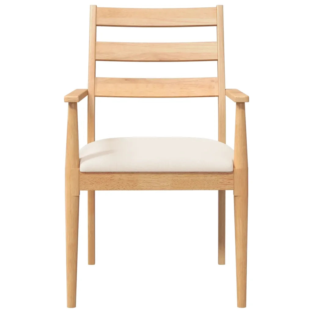 vidaXL Sedie da Pranzo con Cuscini 2 pz in Legno Massello di Hevea
