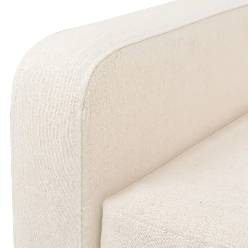 Poltrona sedia seduta lounge divano club di design soggiorno tessuto bianco crema 1102129/3