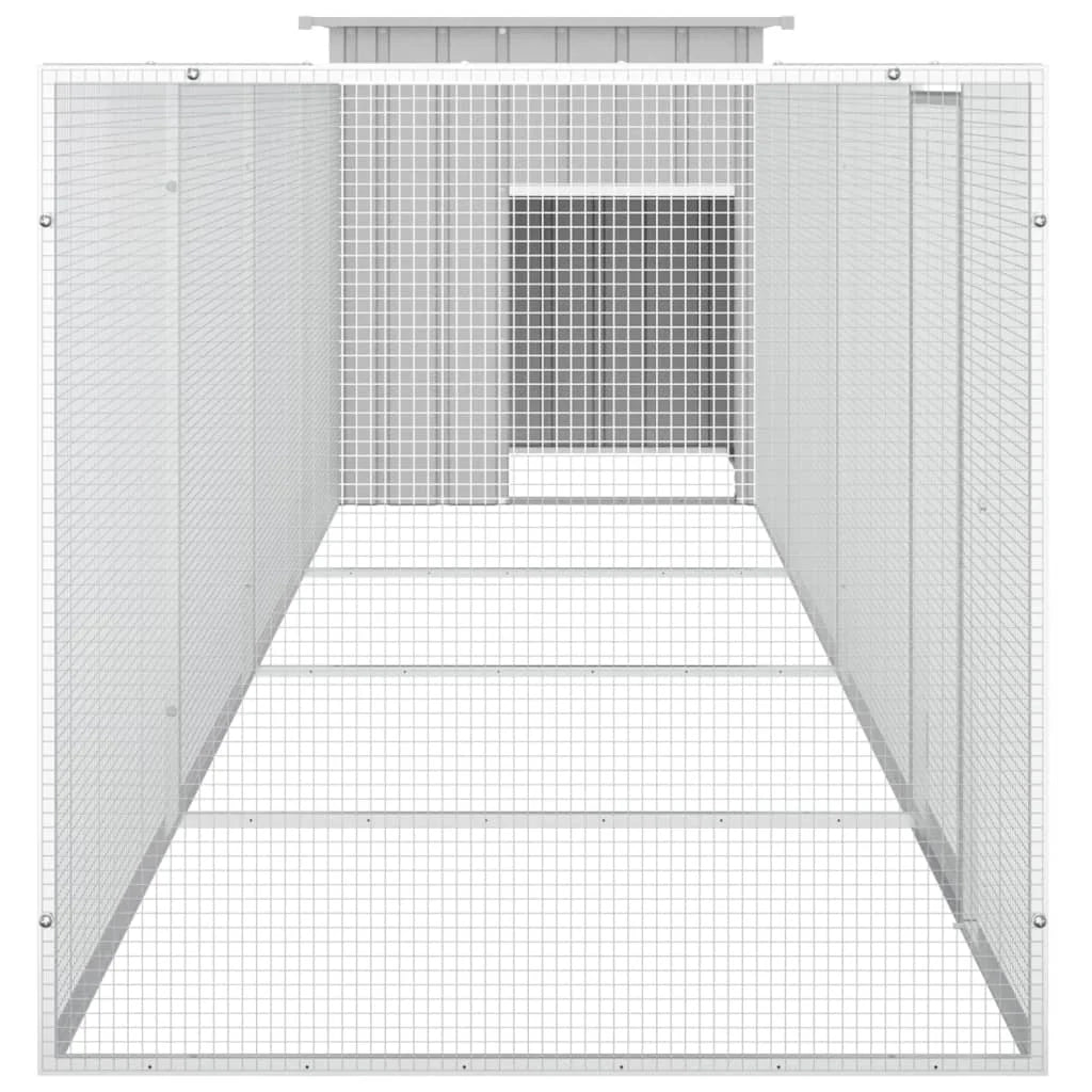 Gabbia per polli 500 x 91 x 100 cm acciaio zincato grigio 02_0041659