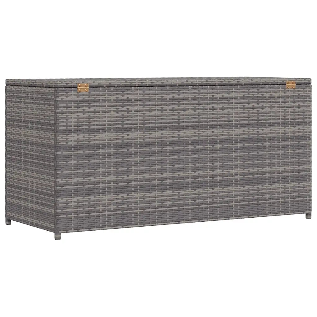 vidaXL Baule da Giardino Grigio 120x50x60 cm in Polyrattan