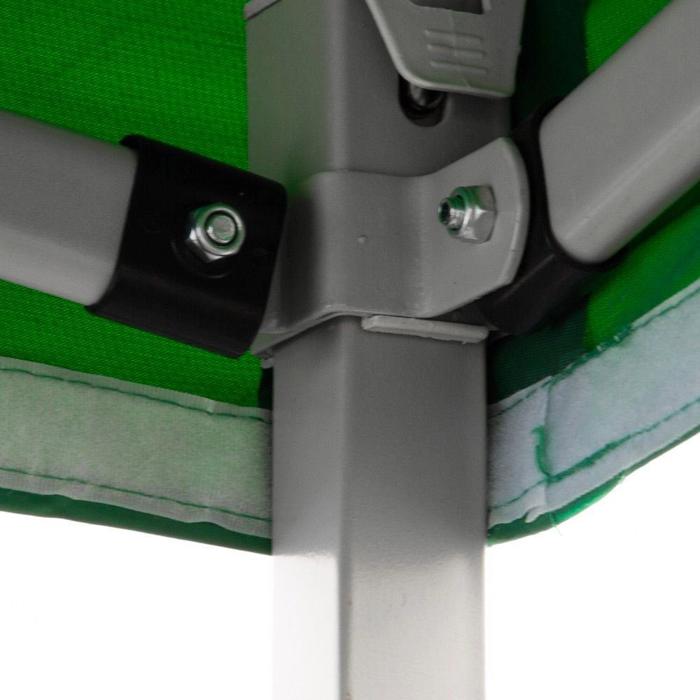 Gazebo Richiudibile Pieghevole 3x3m in Acciaio e PVC Impermeabile Verde