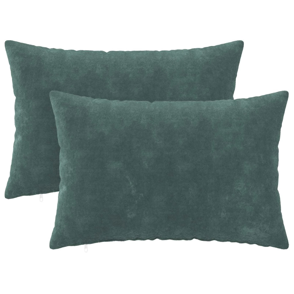 Federa 2 pcs HEERLEN Blu mare 50 x 75 cm Fleece in microfibra 911701