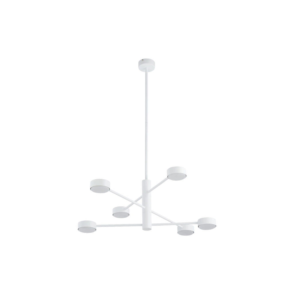 Lampadario sospeso Nowodvorski Orbit bianco 6xGX53 7942