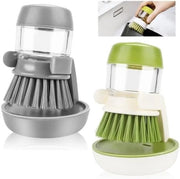 Set di Spazzole per Panni da Cucina Multifunzionali con Dispensatore di Sapone - 2 Pezzi