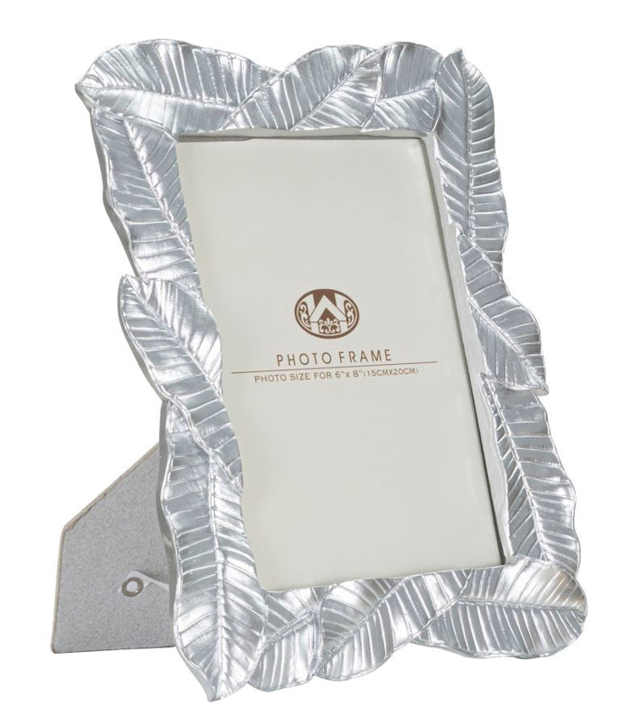 Cornice Lefy Silver 23x2,5x27,5 cm in Poliresina e Vetro