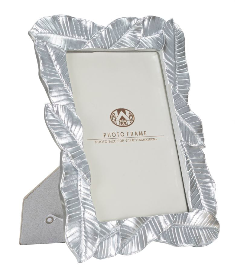 Cornice Lefy Silver 23x2,5x27,5 cm in Poliresina e Vetro