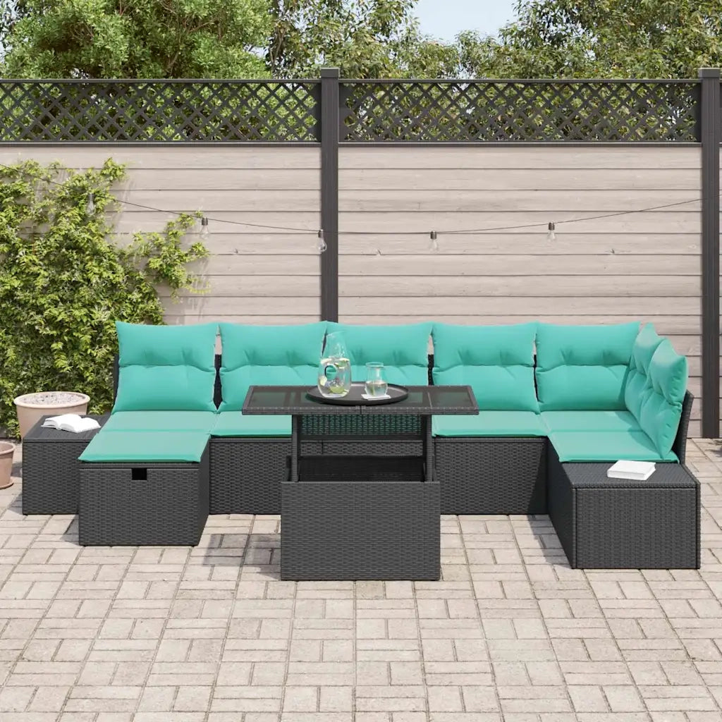 Set Divano da Giardino 8 pz polyrattan 3359893