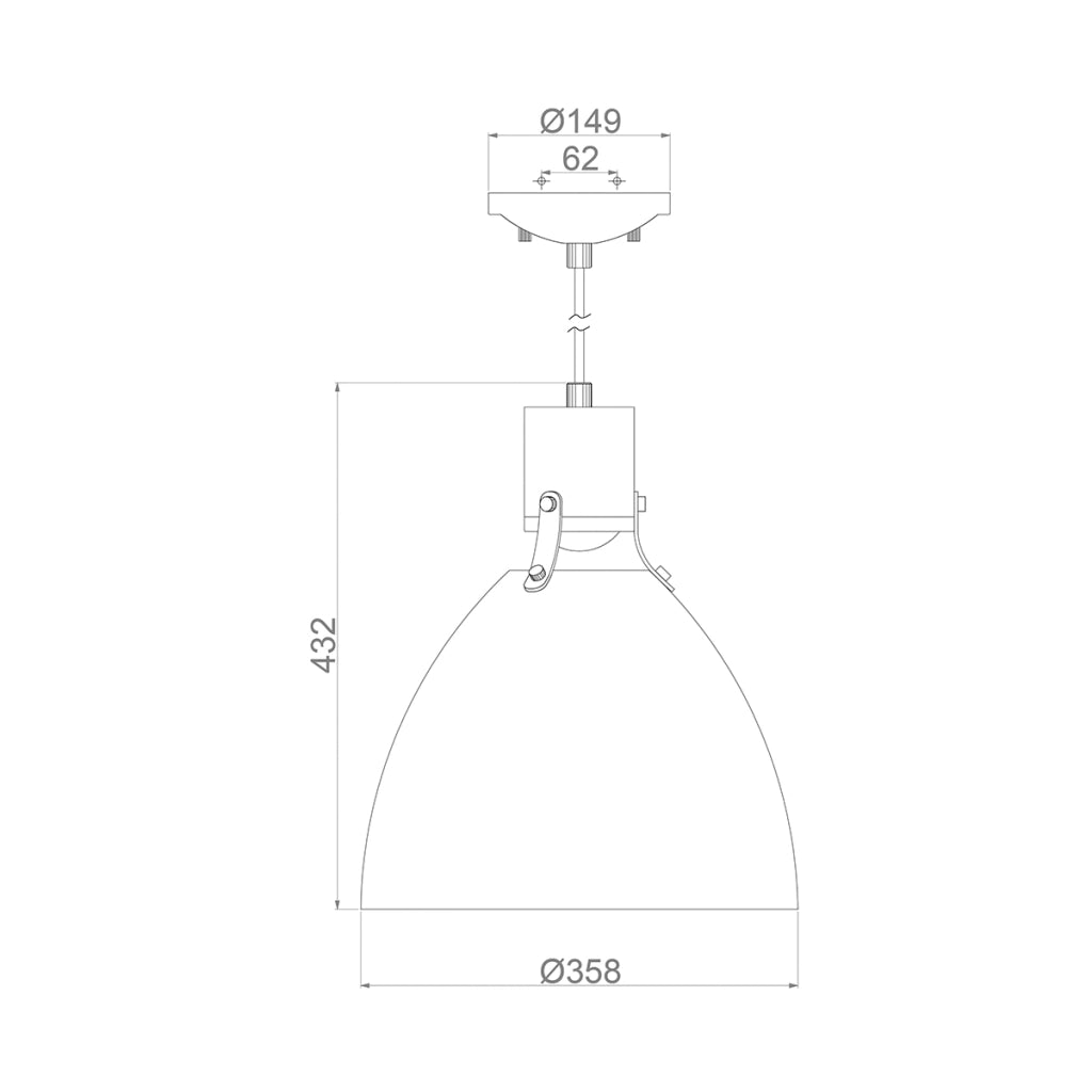 Lampada a sospensione LED Feiss Brynne bianca Ø36 8W