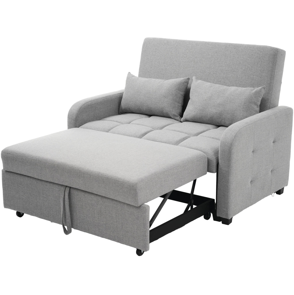 Divano letto pieghevole grigio antico 127x75x94 cm