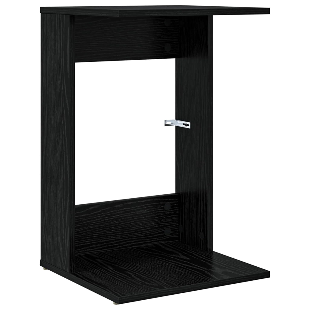 Tavolo laterale | Tavolino Rovere Nero 40 x 38 x 62,5 cm Legno multistrato
