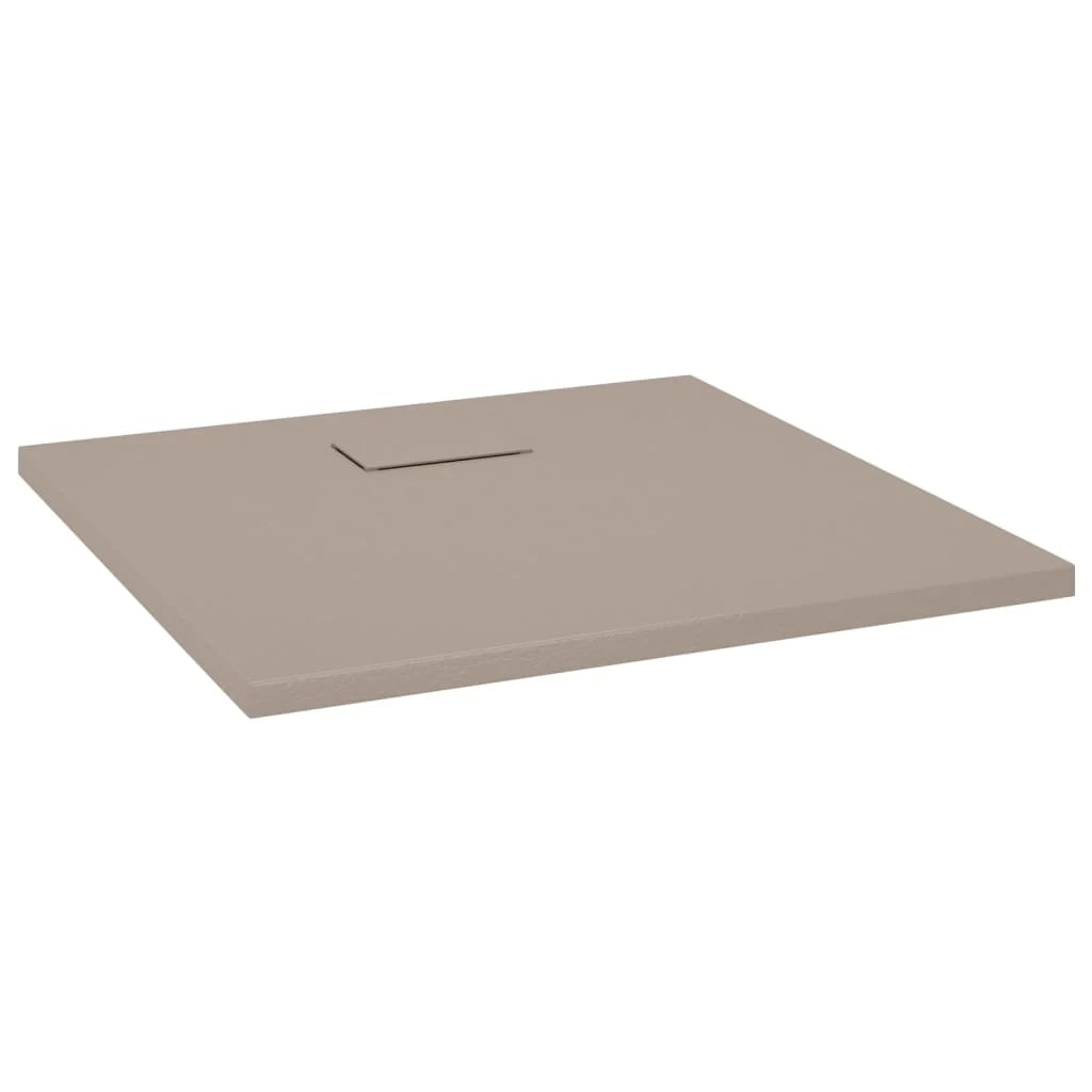 Piatto doccia base doccia piatto doccia contenitore doccia bagno WC cabina doccia arredamento casa SMC 90x90 cm marrone 02_0001967