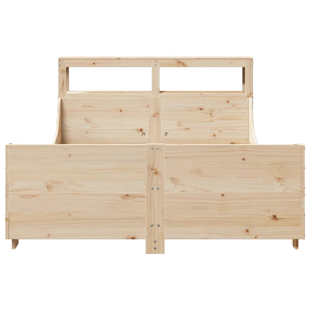 Letto senza Materasso 140x190 cm in Legno Massello di Pino 3306471