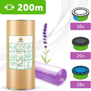 Navetta ecologo da 200 m per asciugamani - Cassa navetta universale con profumo di lavanda, compatibile con diversi marchi
