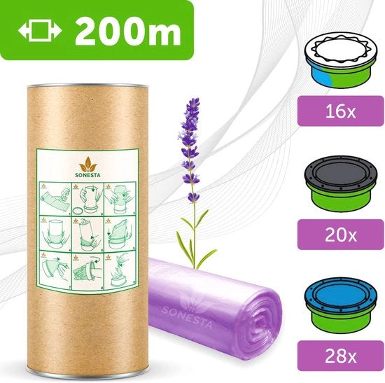 Navetta ecologo da 200 m per asciugamani - Cassa navetta universale con profumo di lavanda, compatibile con diversi marchi