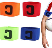 Fascia elastica multicolore regolabile per capitan di calcio - junior e adulti - fascia elastica con clip per bambini