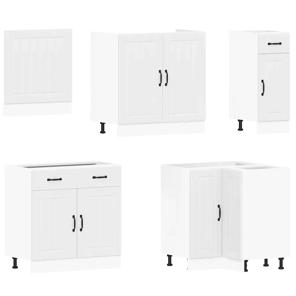 Set Mobili da Cucina 11 pz Lucca Bianchi Legno Multistrato 3314921
