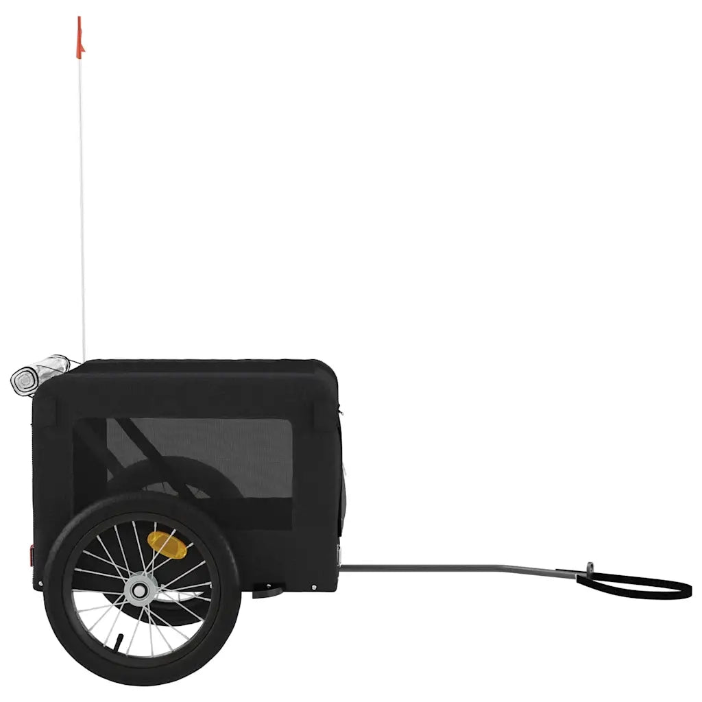 Rimorchio da Bici per Animali Nero Oxford e Ferro CFW2760042