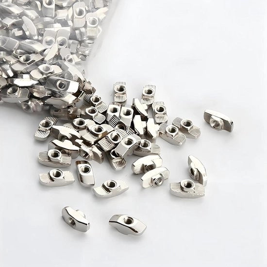 120 Pezzi di Viti a Croce 8 mm Incavo - Acciaio Zalzito - Filo M5 - Per Profili di Alluminio a Slitta M5 x16x8.