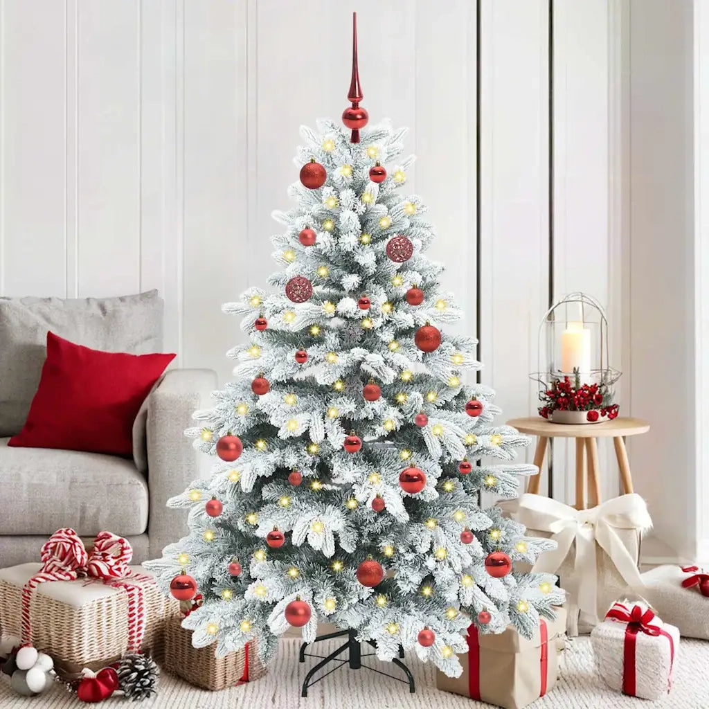 Albero di Natale artificiale con 150 LED Bianco 150 cm PE e PVC 3397601