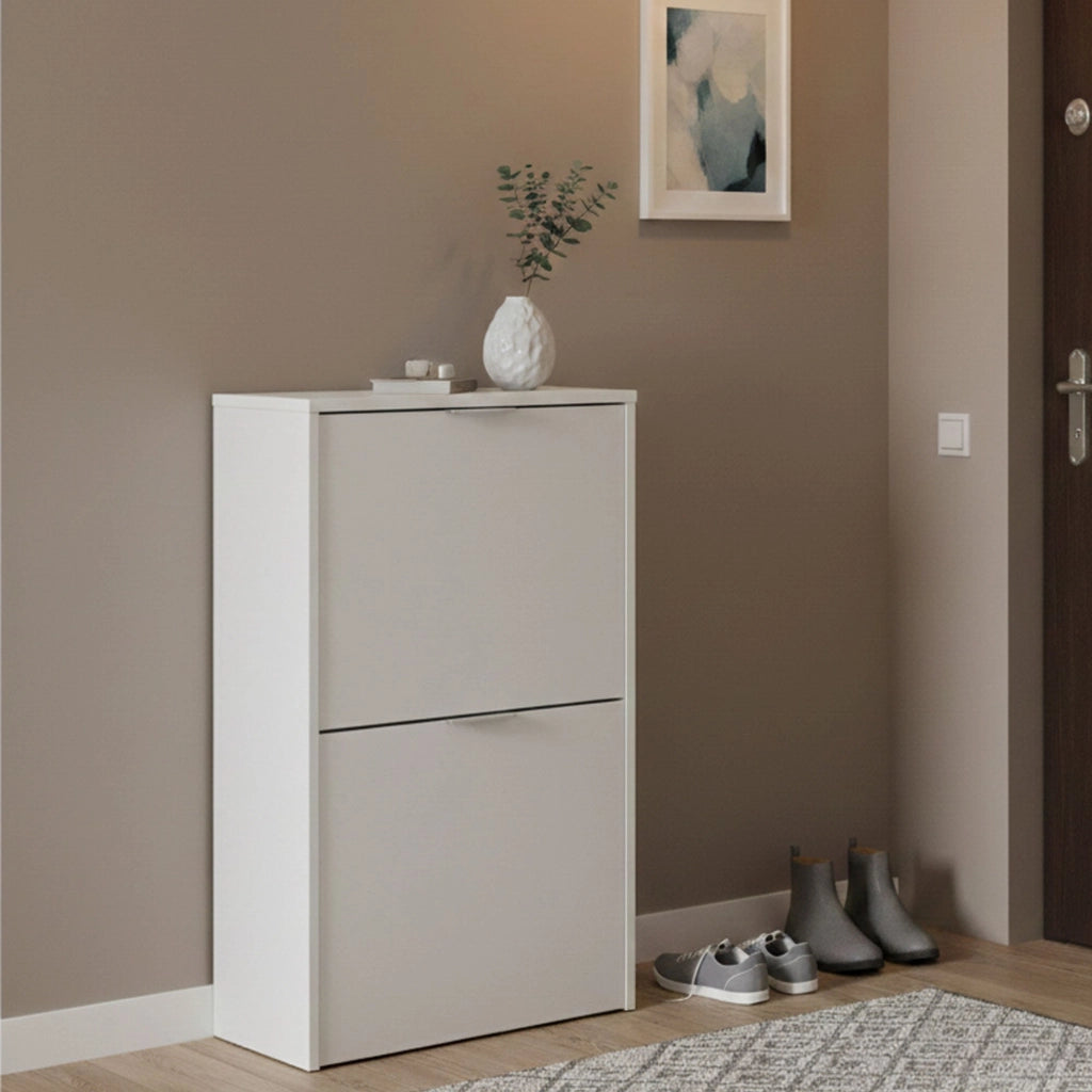 Mobile Portascarpe Arafat, Scarpiera 12 Paia, 50x22x75h cm Bianco