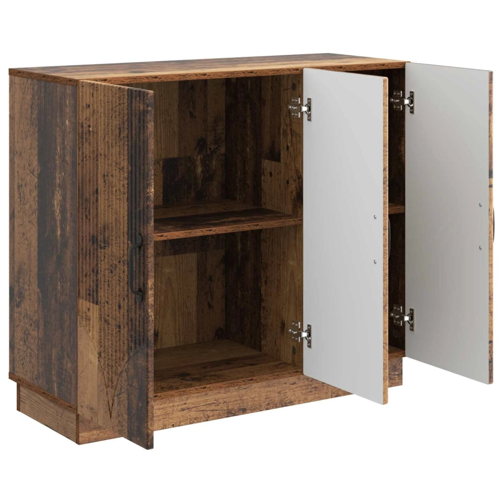 Credenza | Madia | Buffet da pranzo | Armadio da pranzo Legno antico 89 x 34,5 x 77 cm Legno ingegnerizzato
