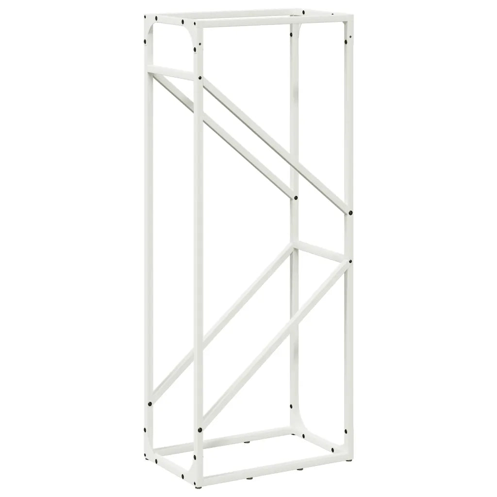 Rastrelliera per Legna da Ardere Bianca 40x25x100 cm CFW4520164