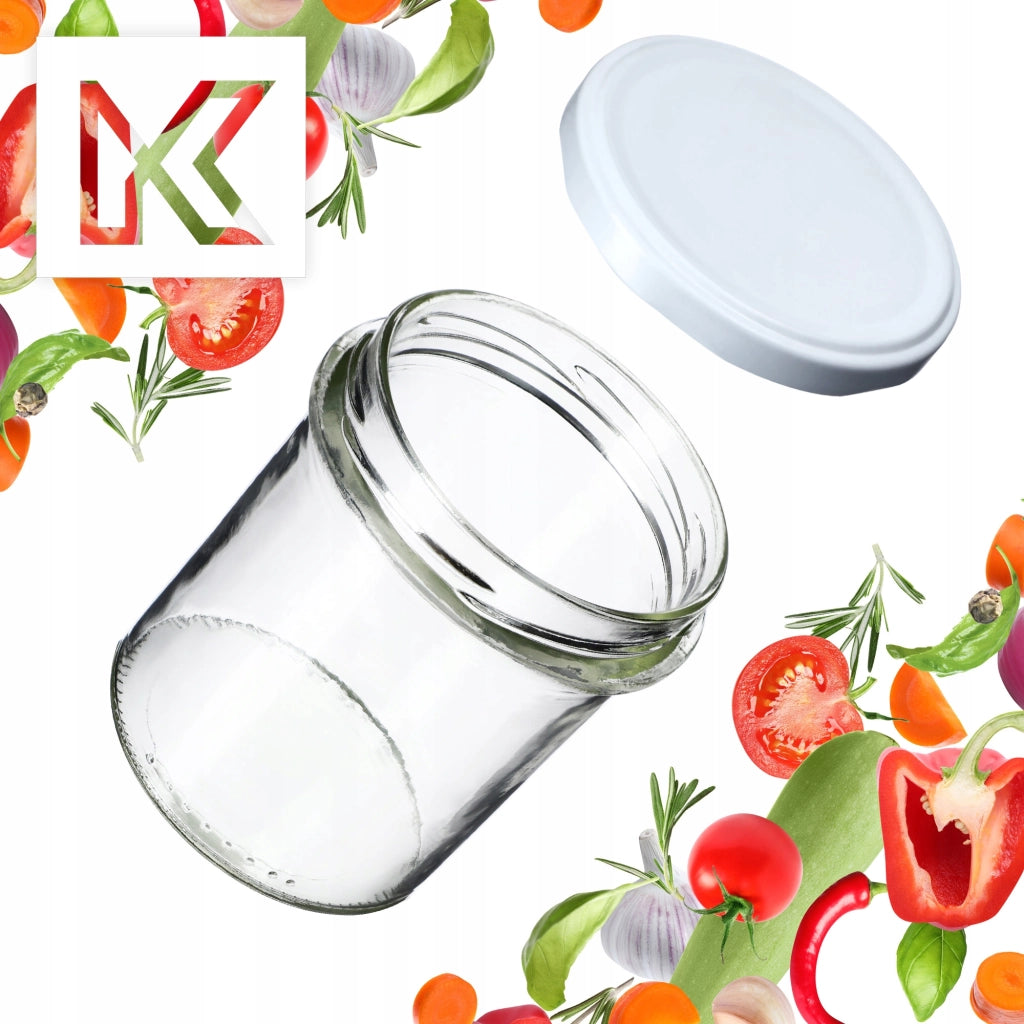 KADAX 10x Barattolo 350 ml Per Marmellata Miele Carne Tappi Fi82
