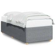 Letto singolo | Letto per adulti | Giroletto senza Materasso Grigio Chiaro 100x200 cm Tessuto