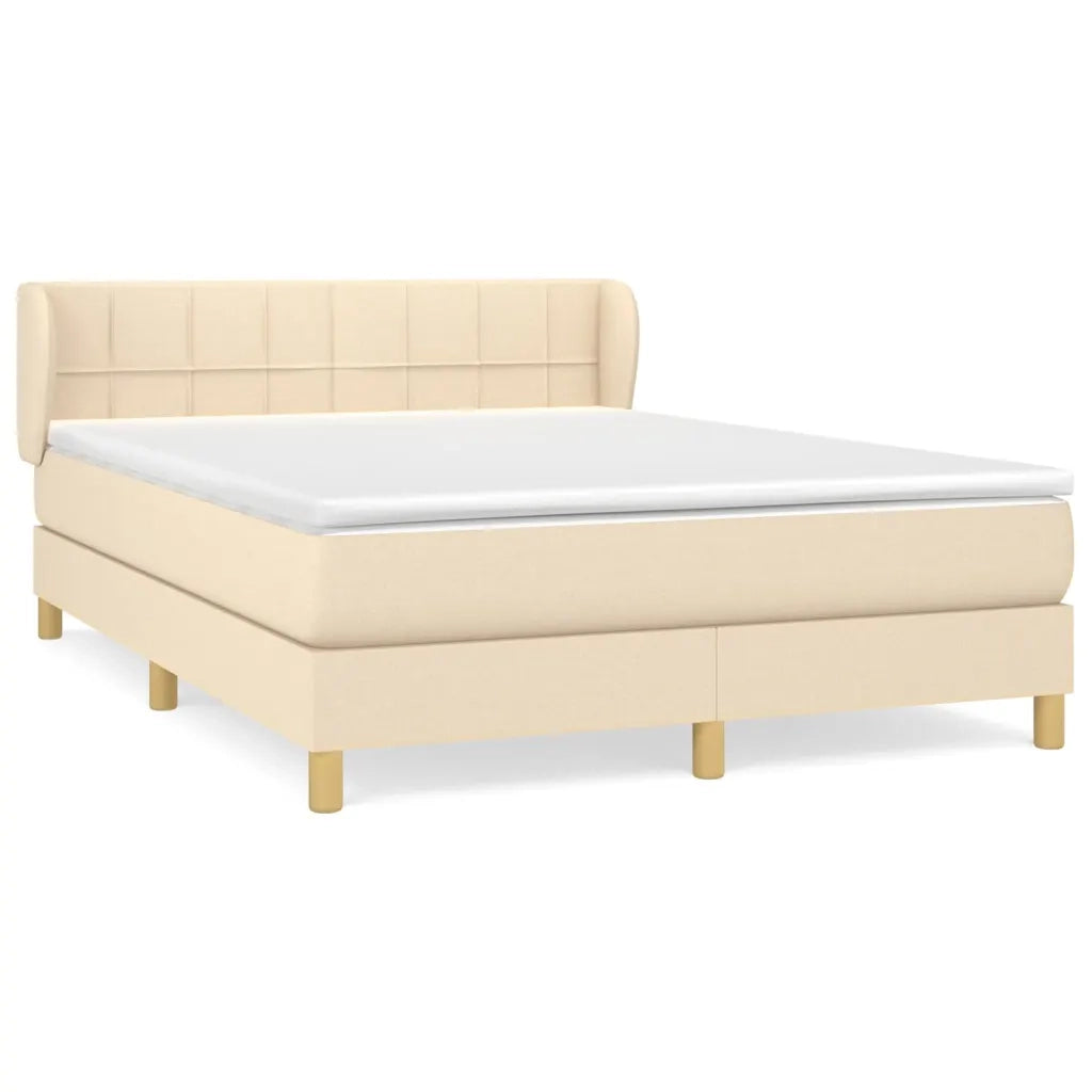 Giroletto a Molle con Materasso Crema 140x200 cm in Tessutocod mxl 74042