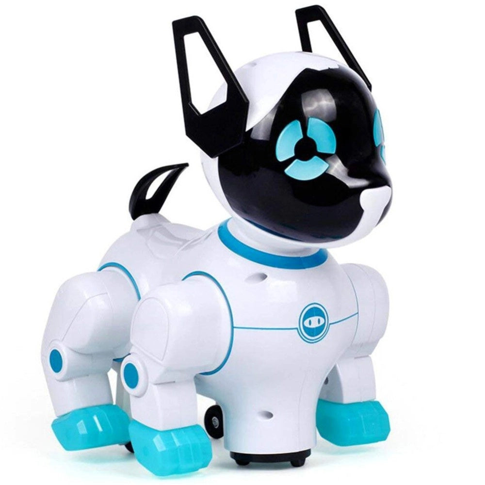 Trade Shop - Cane Cagnolino Robot Danza E Cammina Luci E Suoni Giocattoli Bambini 2 Colori -