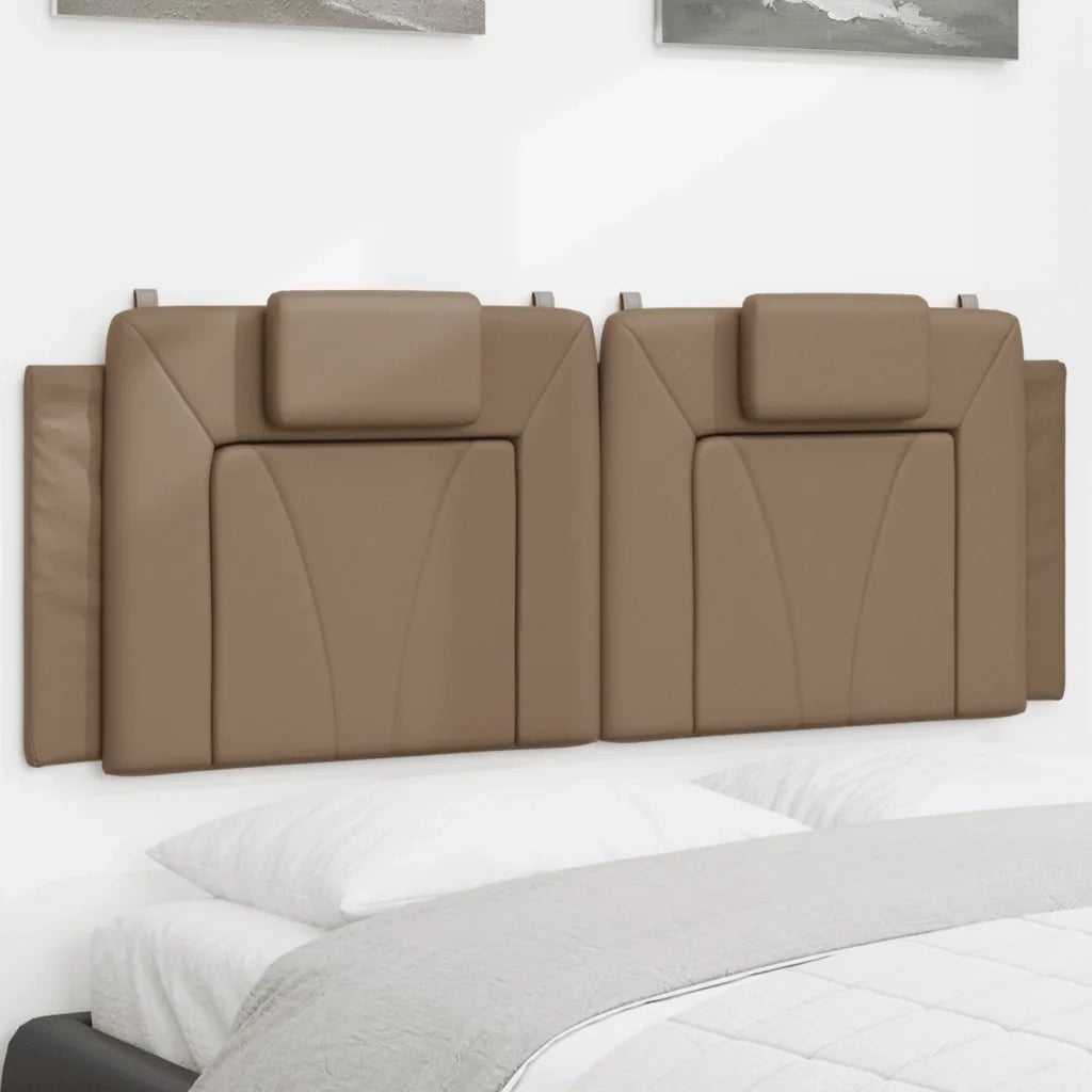 Cuscino Testiera Viana Cappuccino 140 cm in Similpelle 374794