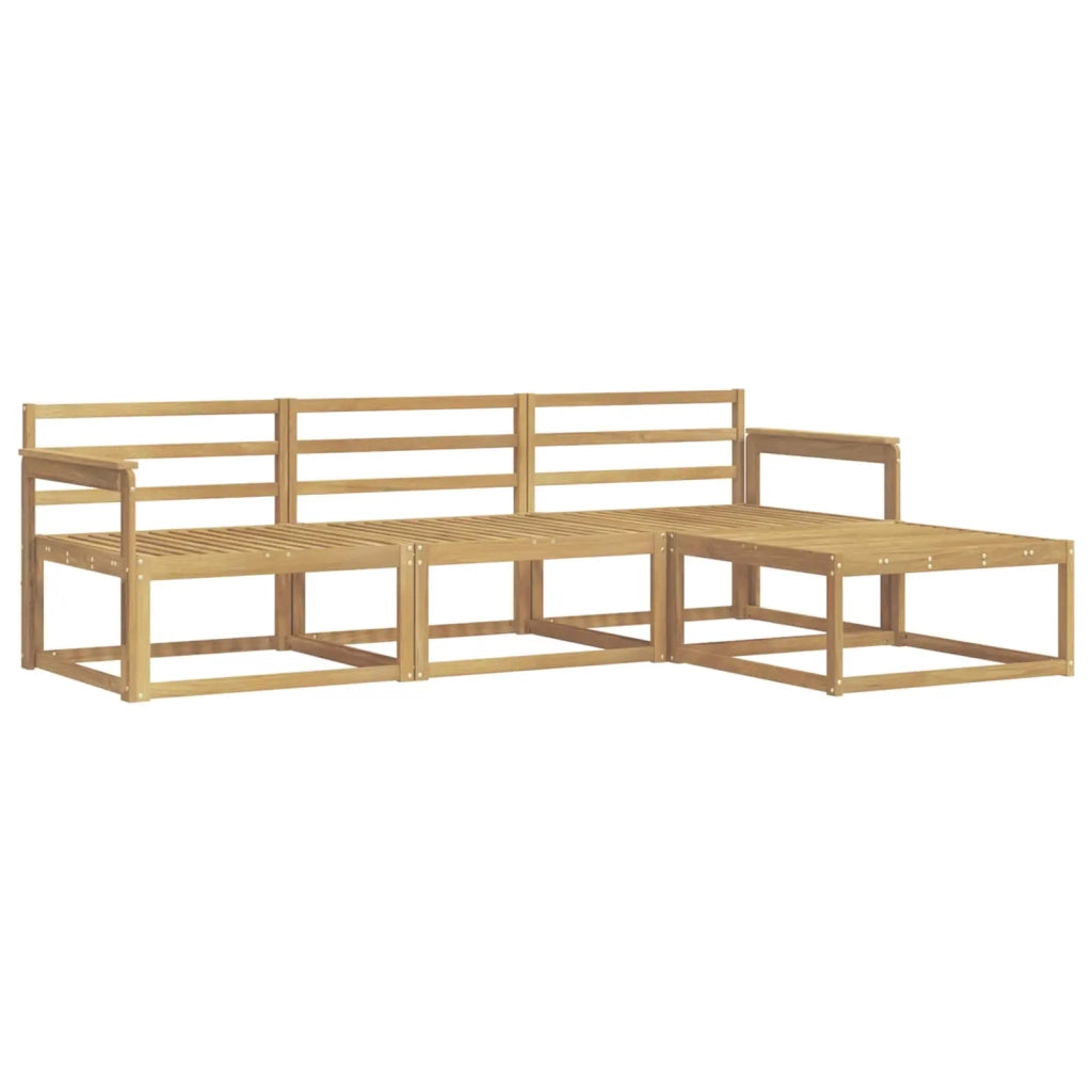 Set di divani da esterno 4 pcs Bianco 249,5 x 162,5 x 73 cm 3386258